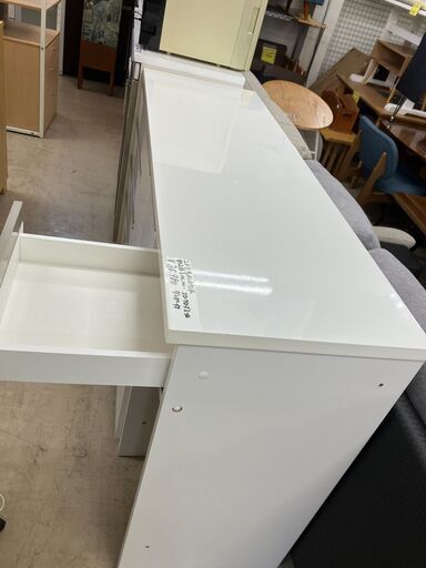 ニトリ NITORI キッチンカウンター リガーレ160 ホワイト 食器棚