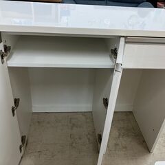 ニトリ  NITORI キッチンカウンター リガーレ160 ホワイト 食器棚 レンジ台 キッチンカウンター キッチンボード キッチン収納 キッチンボード 収納棚 幅約160cm おしゃれ クリーニング済 堺市 石津店 【ジャングルジャングル石津店】 キッチンボード(リガーレ160KB LBR) | ニトリネット【公式】 家具