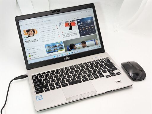 送料無料 新品無線マウス付き 中古ノートパソコン Windows11 SSD256GB 13.3型 富士通 S936/P 第6世代 Core i5 ４GB 無線 Bluetooth Office DVDRW