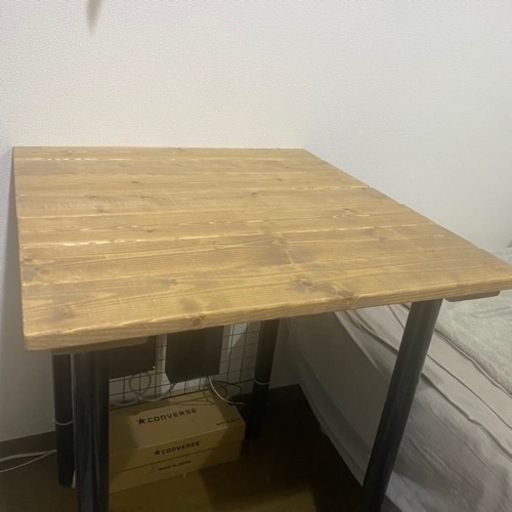 DIY テーブル 総額10,000円 パソコン モニター IKEA ADILS 脚付
