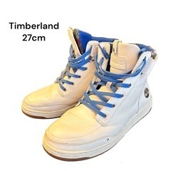 ティンバーランド ブーツ 27cm ホワイト 白 青