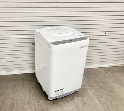 激安‼️配送・設置無料19年製　SHARP 6kg 洗濯機　ED-GE6C-W