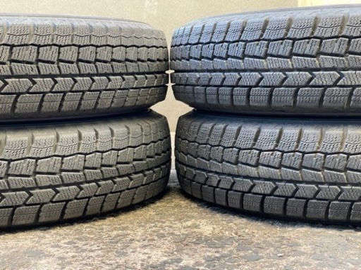 1122-1)工賃込み！145/80R13ダンロップスタッドレス中古4本セット！18年製ウインターマックスWM02