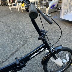 【未使用品】【展示品】 折りたたみ自転車 16インチ 黒 ブラック noconoco ノコノコ 小径車 コンパクト ミニベロ 折り畳み自転車 小径 26型 700c おしゃれ  堺市 石津【ジャングルジャングルサカイ石津店】