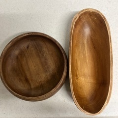 木の食器　２個セット