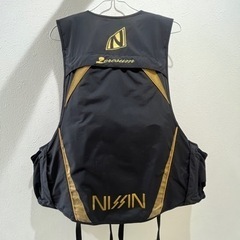 宇崎日新　NISSIN フローティングベストブラックゴールド　サイズLL 早い者勝ち