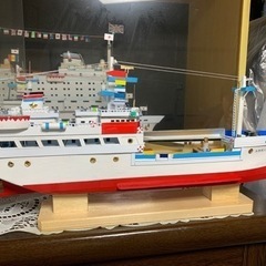 ハンドメイド 漁船 模型