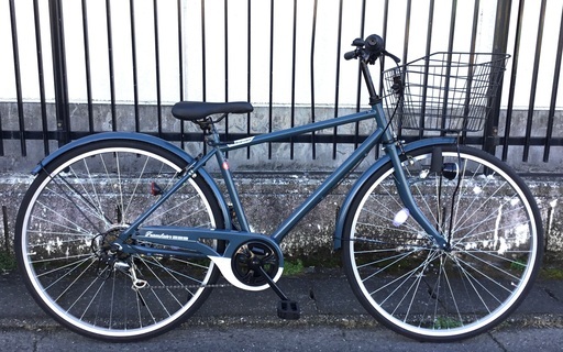 ＜新品同様＞サカイサイクル 27インチ自転車・シマノ6段変速・LEDライト・ 鍵付き・お掃除済ですぐ乗れます