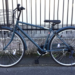 ＜新品同様＞サカイサイクル 27インチ自転車・シマノ6段変速・LEDライト・ 鍵付き・お掃除済ですぐ乗れます