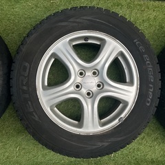 タイヤ ホイール 4本 215/60/R16 スバル純正ホイール