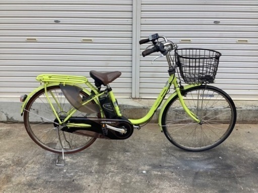 241 パナソニック新機種電動アシスト自転車vivi styleDX26インチ　キミドリ