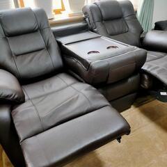 電動リクライニングソファ  ダークブラウン 山善 YRDS-3DBR