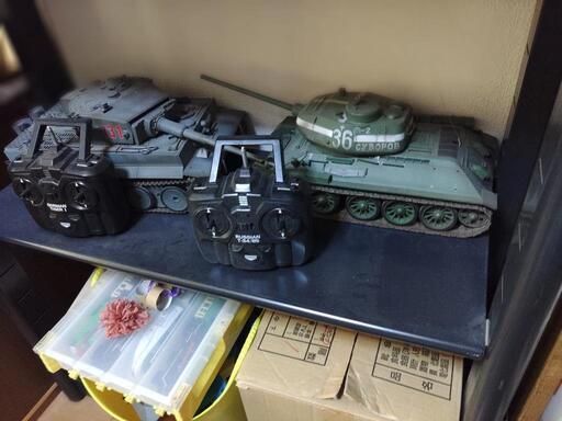 戦車のラジコン　タイガーⅠ対T-34（赤外線対戦型）