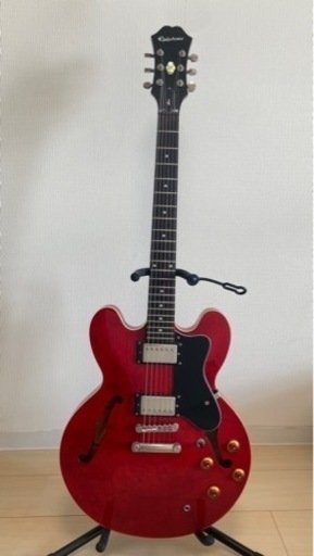 エレキギター　Epiphone dot cherry(ES-335) エピフォンセミアコ