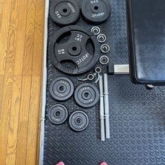 ベンチプレス　バーベル、ダンベルセット