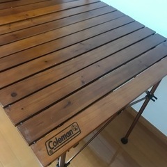 【Coleman】ナチュラルウッドロールテーブル  40THリミテッド