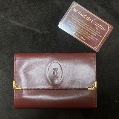 【 Cartier 】 カルティエ マストライン 三つ折財布 カード付