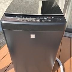 美品：Hisense HWｰG55E7KK 洗濯機 5.5kg  2020年製 