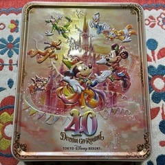 ディズニー40周年デザイン/お菓子の缶