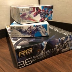 【未組立品】RG hi-νガンダム & HG エアリアル&HGダ...