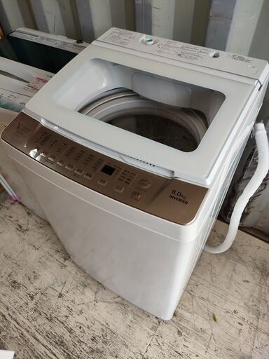 【ご購入ありがとうございます】YSelect　全自動洗濯機　8kg　2020年製　YWM-TV80G1　静音なインバーター搭載　人気のアクリルトップ