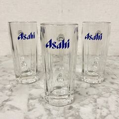  14813  Asahi ビールジョッキ　グラス　3個セット ...