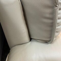 ニトリ　カウチソファ　ベージュ×ブラック