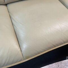 ニトリ　カウチソファ　ベージュ×ブラック