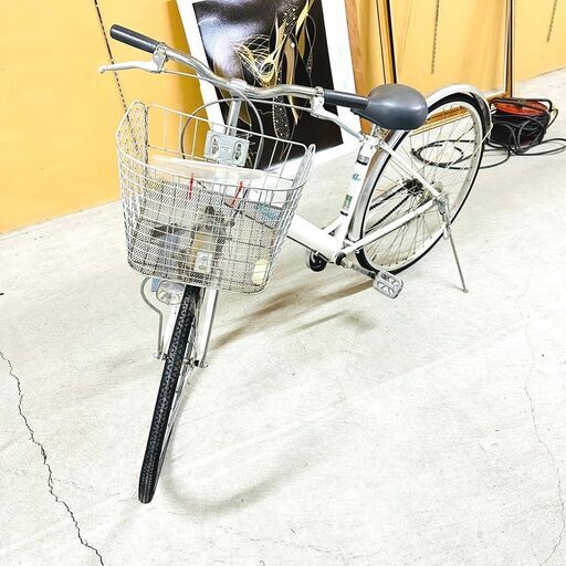 【冬季間割引可】KATZE V 自転車 27インチ ホワイト 切替なし