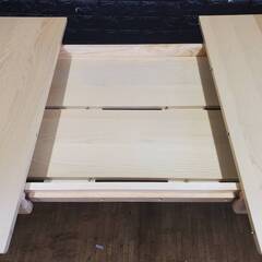 【アウトレット品】ダイニングテーブル 伸縮式ダイニングスライドテーブル 楕円形 ナチュラル 10239 