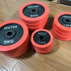 IROTEC(アイロテック) ラバー ダンベル 60KG セット （片手30KG×2個）