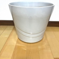 植木鉢（未使用・白・中〜大）