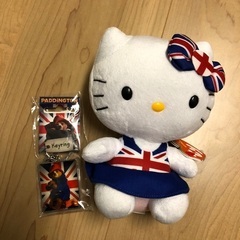 未使用 イギリス土産 ぬいぐるみとキーリング