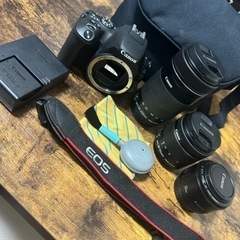 Canon kiss9 標準、望遠、単焦点レンズセット