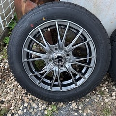 軽自動車　スタッドレス　ホイールセット　14インチ　バリ山　155/65r14