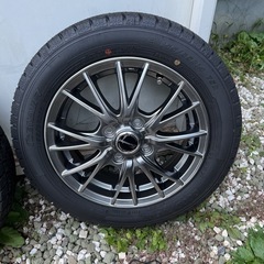 軽自動車　スタッドレス　ホイールセット　14インチ　バリ山　155/65r14