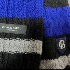 【新品／即日全国発送可能・値引き可能】BLACK LABELクレストブリッジマフラー ウール100%