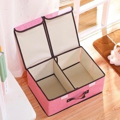 【新品】収納ボックス ピンク 折りたたみボックス ふた付き 収納ケース