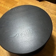 黒　ローテーブル