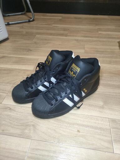 adidas superstar Pro ハイカット スニーカー 25.5