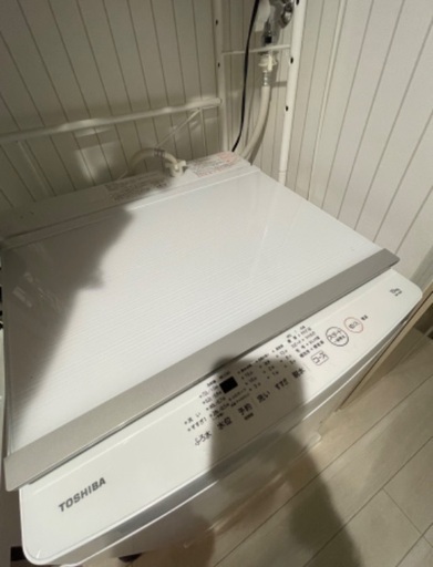 ★動作確認済★ 美品 高年式 東芝 TOSHIBA 全自動洗濯機 AW-10M7 2021年製 洗濯/脱水10kg ピュアホワイト 上開き 洗濯機