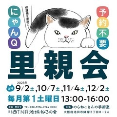 12月2日池田市猫譲渡会！