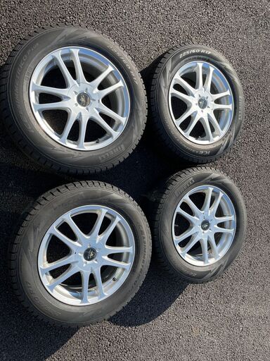 225/60 R17 スタッドレスタイヤ、ホイールセット 10日ほど取引ができ 