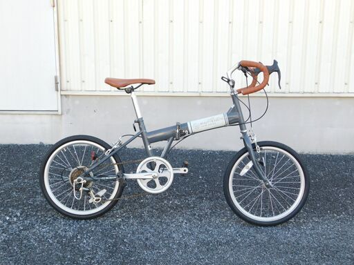 UNITED ARROWS 折り畳み自転車 SUBARU×BEAUTY＆YOUTHのコラボ 20×1.25 シマノ6速 ロードバイク グレー ユナイテッドアローズ 車体良好! 自606