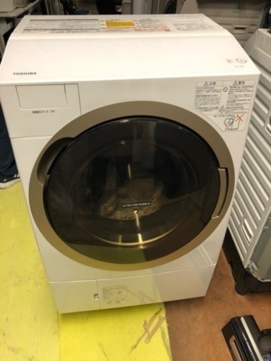 北九州市内配送無料　保証付き　2017年東芝 TOSHIBA TW-117X6R(W) [ドラム式洗濯乾燥機 ZABOON（ザブーン） 右開き （洗濯11kg・乾燥7kg） グランホワイト]