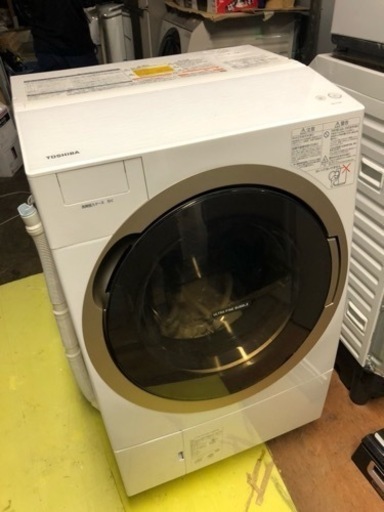 北九州市内配送無料　保証付き　2017年東芝 TOSHIBA TW-117X6R(W) [ドラム式洗濯乾燥機 ZABOON（ザブーン） 右開き （洗濯11kg・乾燥7kg） グランホワイト]