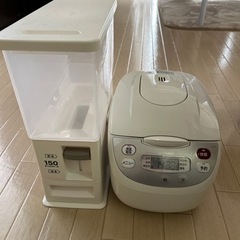 炊飯器　タイガーJBH-G2,米びつ