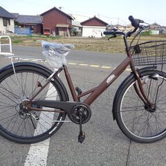NEOSAGE 27インチ 6速 軽快車 茶色（209）