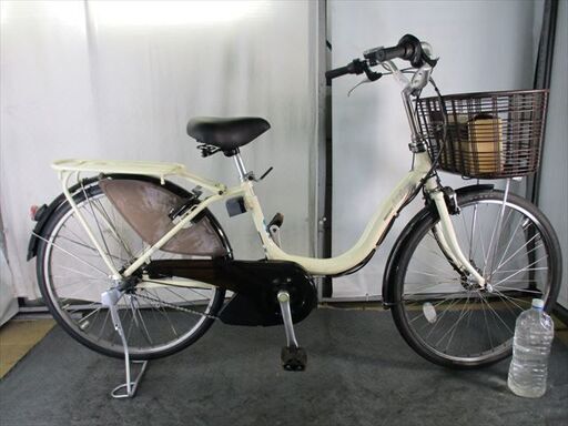 Ｄ151　★整備済み　中古電動自転車★ブリジストン　アシスタ【24インチ　　アイボリー　バッテリー新品8.9Ah】