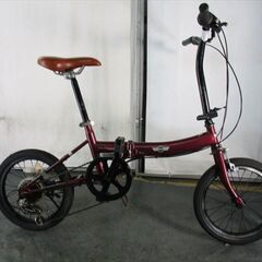 J072☆状態良し☆折りたたみ自転車☆MINI☆6段☆16インチ